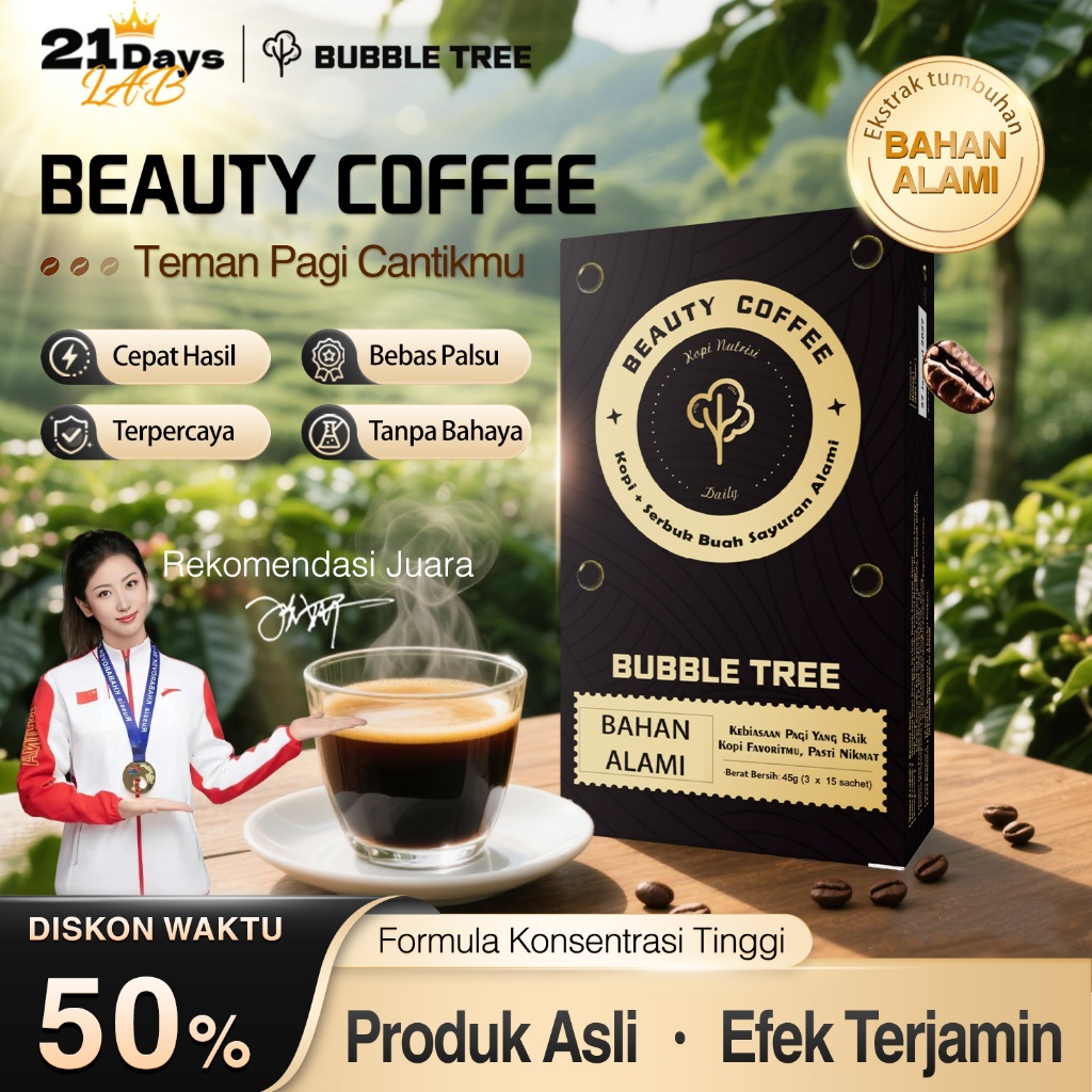 

21Days Beauty Coffee – Bloom Kolagen Kopi– Rekomendasi Juara Olimpiade