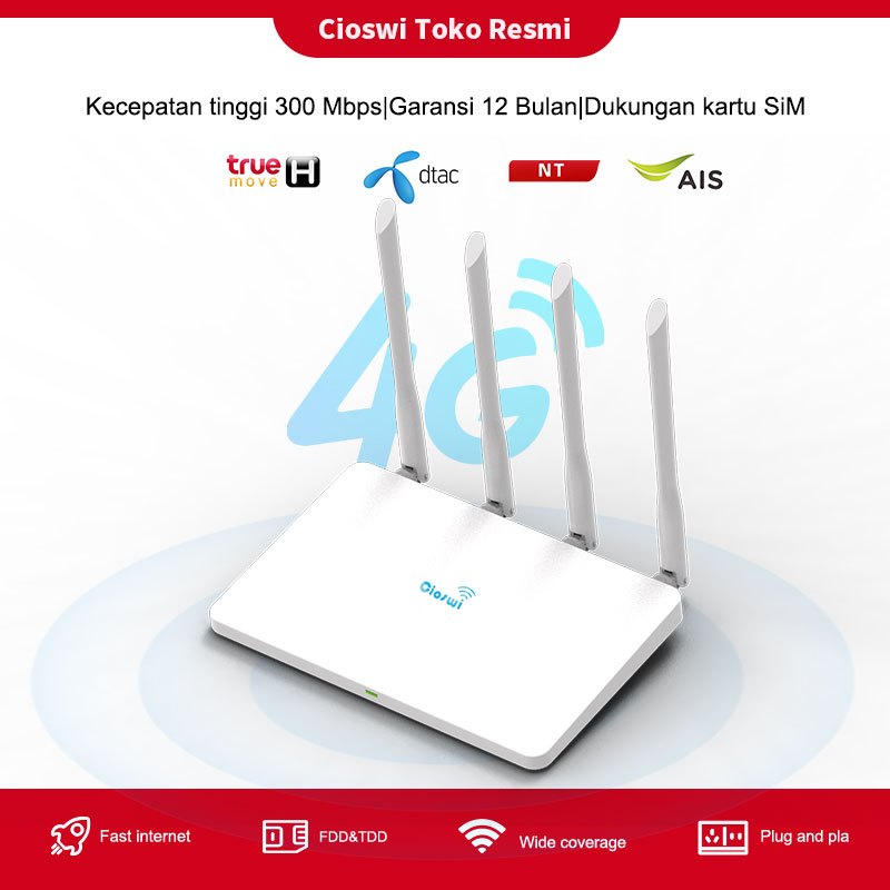 Kartu router nirkabel 4G 500 Mbps, modem hotspot WiFi dengan garansi resmi. Mendukung kartu SIM dari