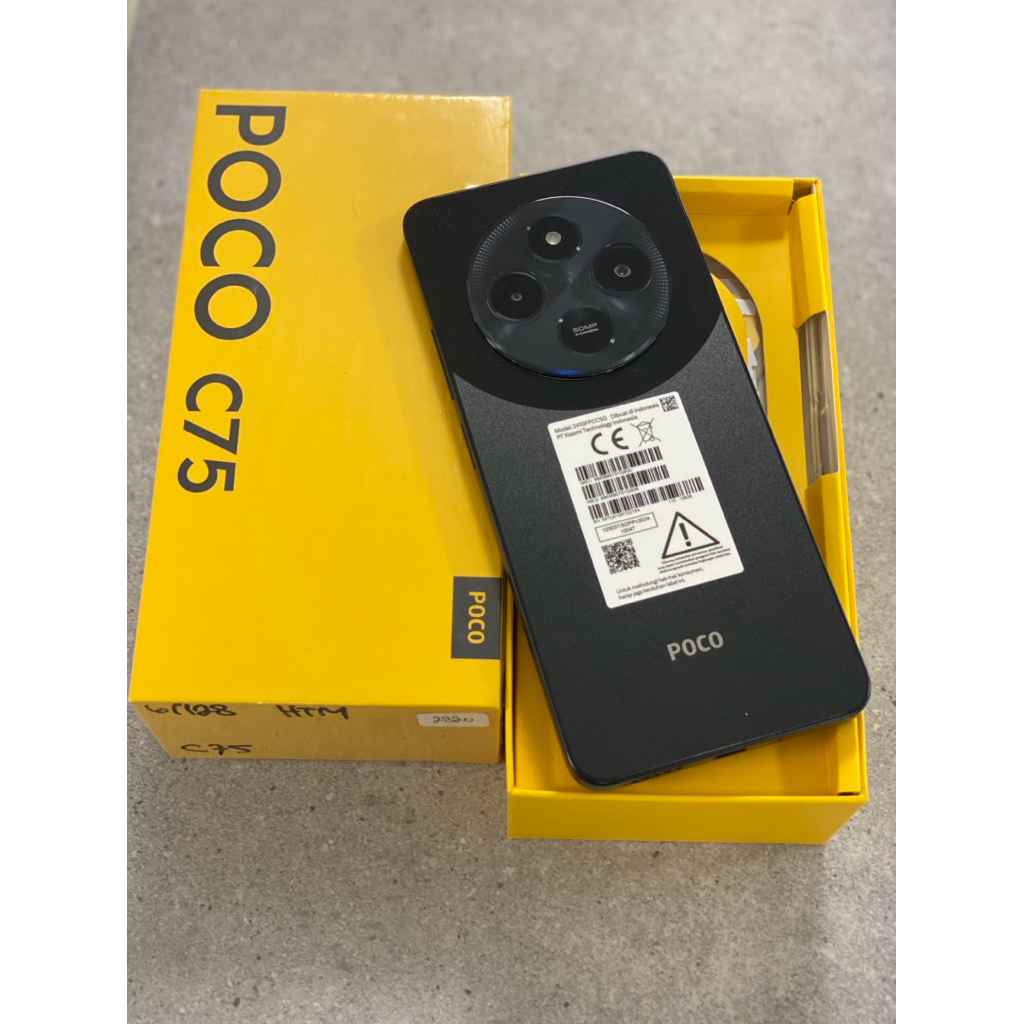 hp second poco C75 6/128gb fullset