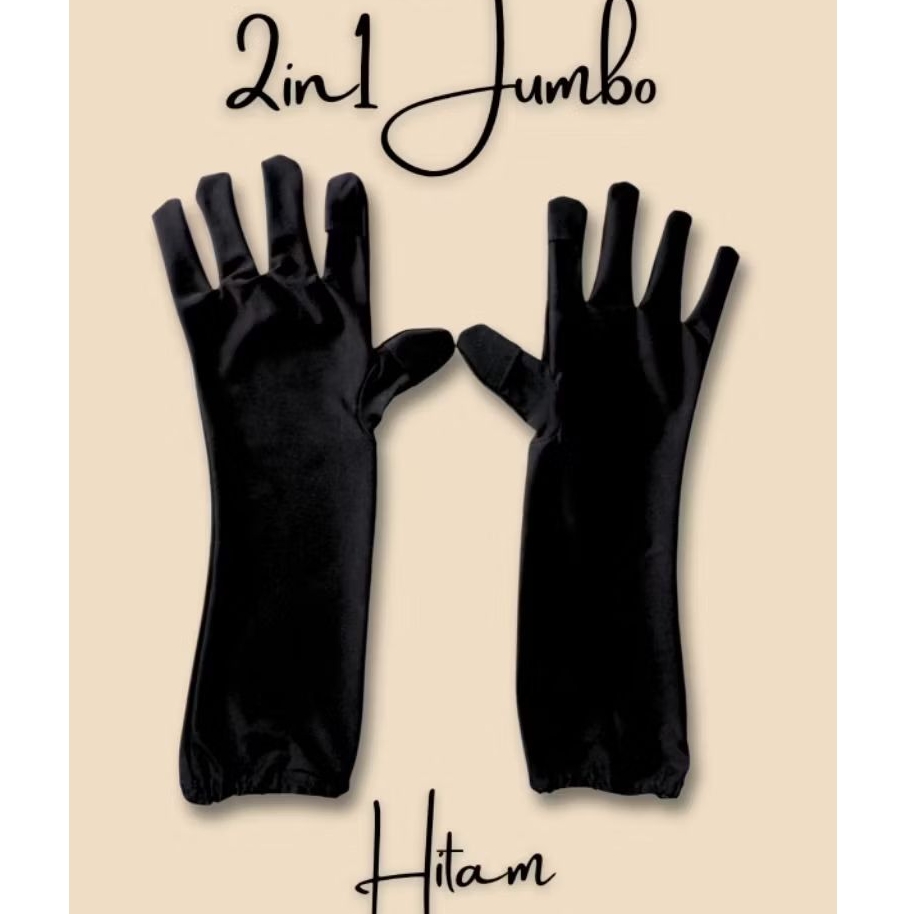 SARUNG TANGAN OSTA 2IN1 JUMBO SARUNG TANGAN AKHWAT JUMBO SARUNG TANGAN MUSLIMAH BERCADAR SARUNG TANG