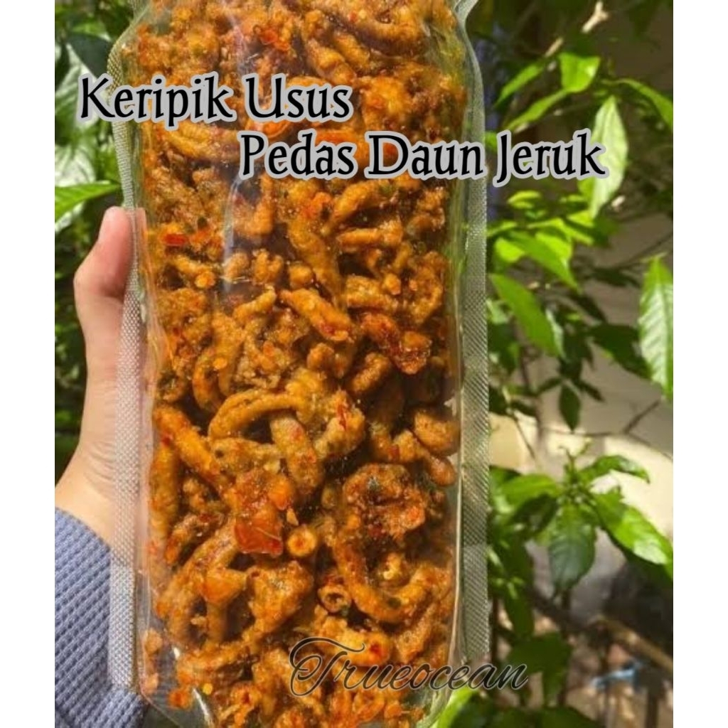 

keripik Usus Pedas daun Jeruk 1 kg