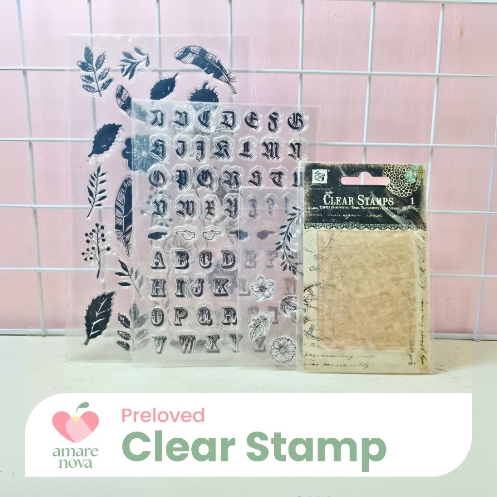 

[PRELOVED] TAKE ALL Transparent Silicone Clear Stamp Journaling