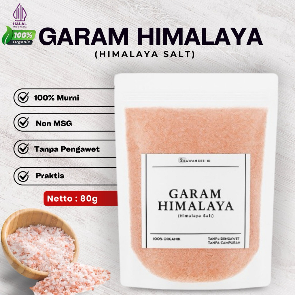 

Garam Himalaya Pink Salt Bumbu Premium Asli Organik Murni 80g