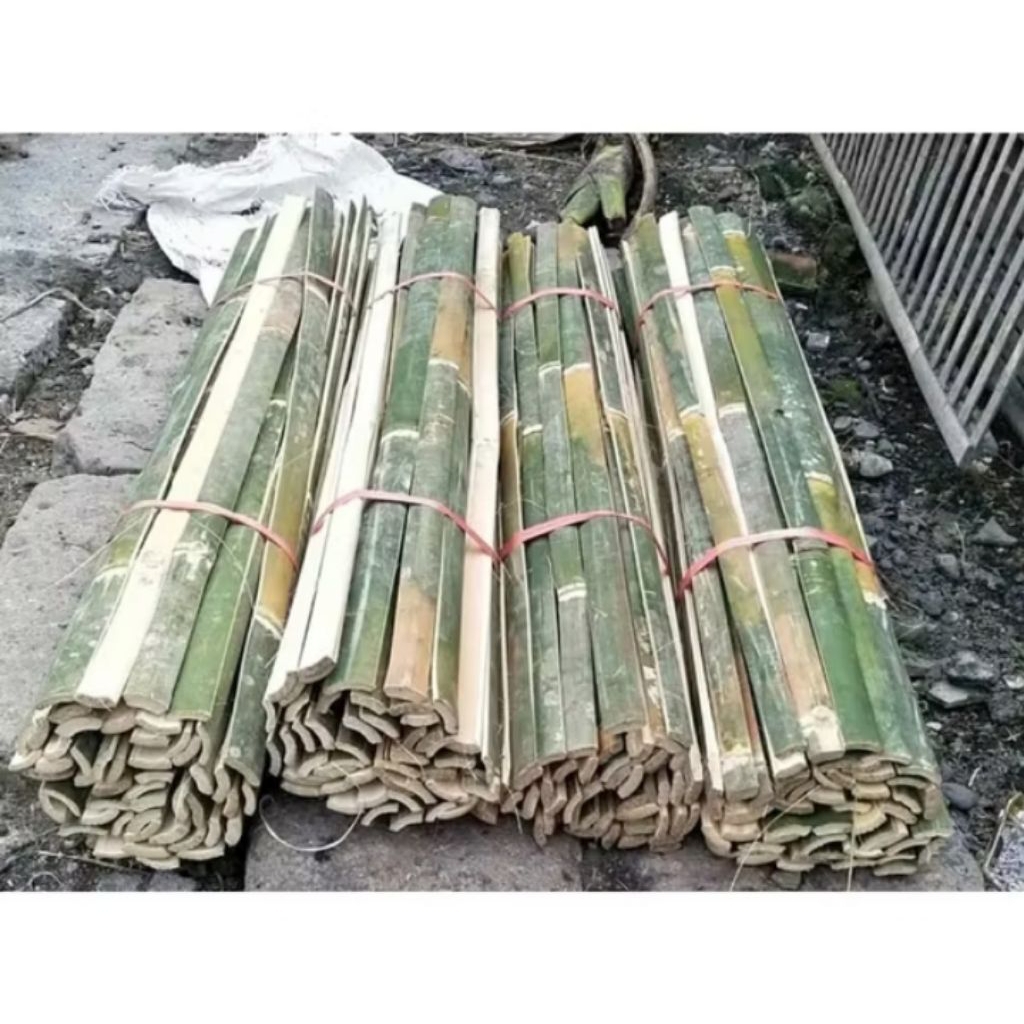 bilah bambu kandang tanaman/pagar/ turus tanaman 1 meter