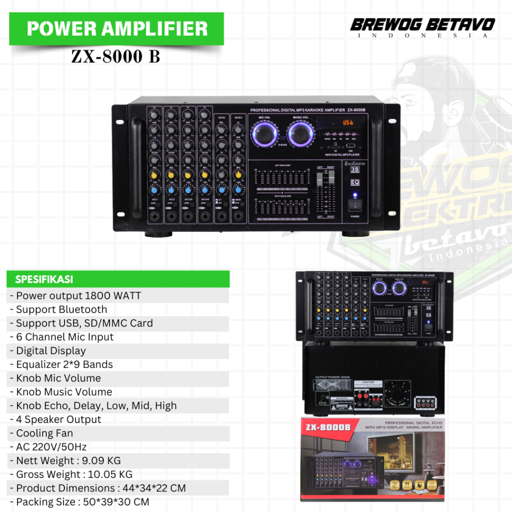 AMPLIFIER BETAVO ZX 8000B