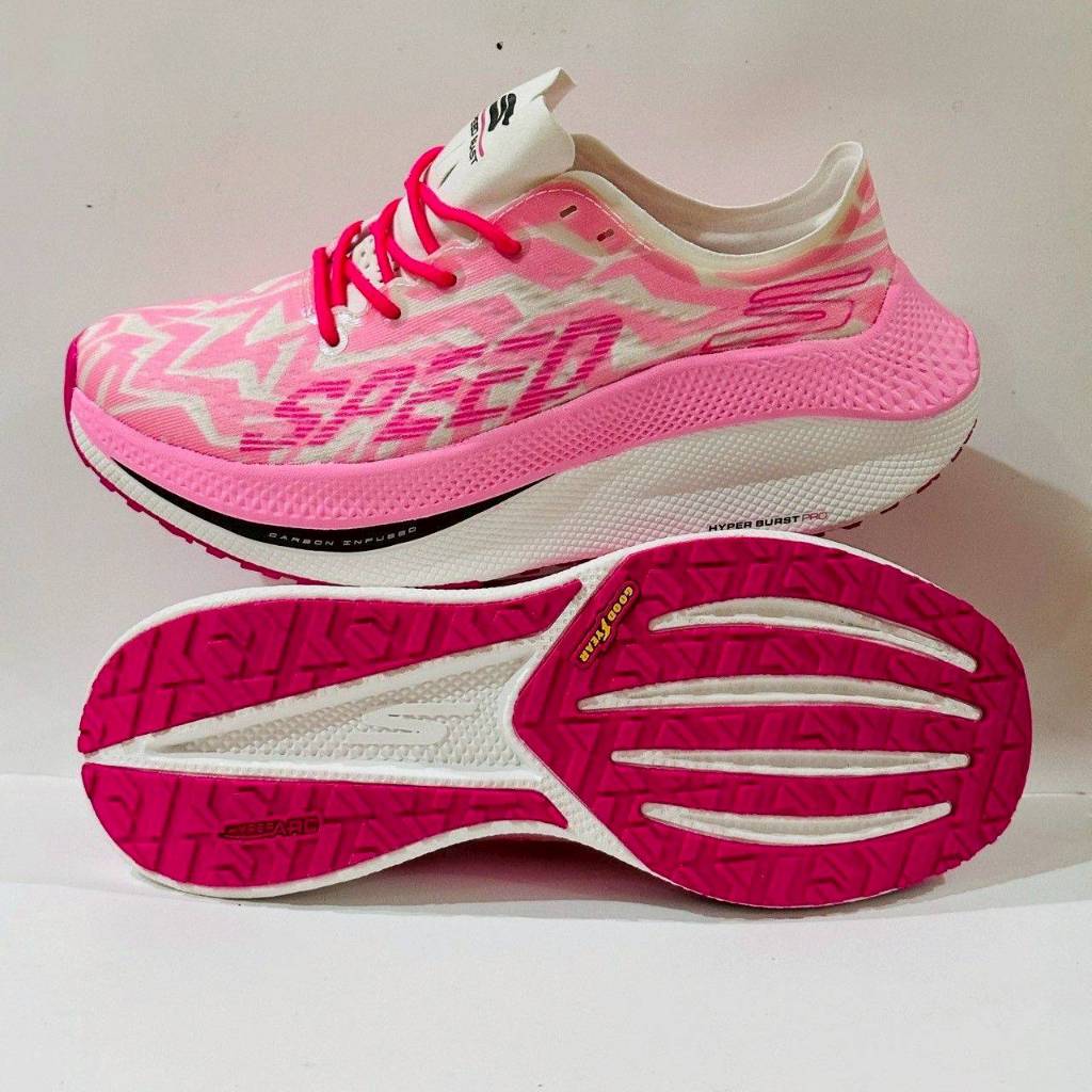Sepatu Running Wanita Skechers Pink Empuk 36-40