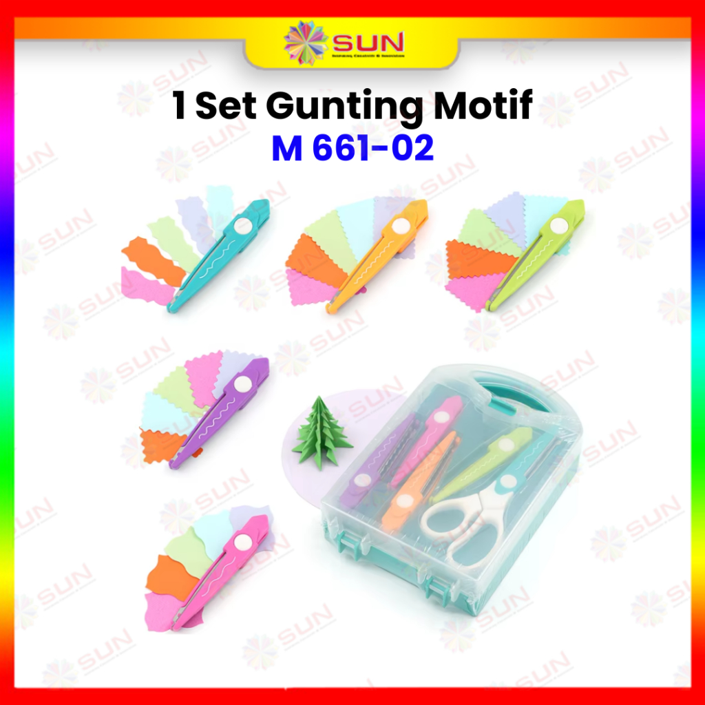 

1 Set Gunting Motif Fancy Kamei 5 Varian Motif M661-02