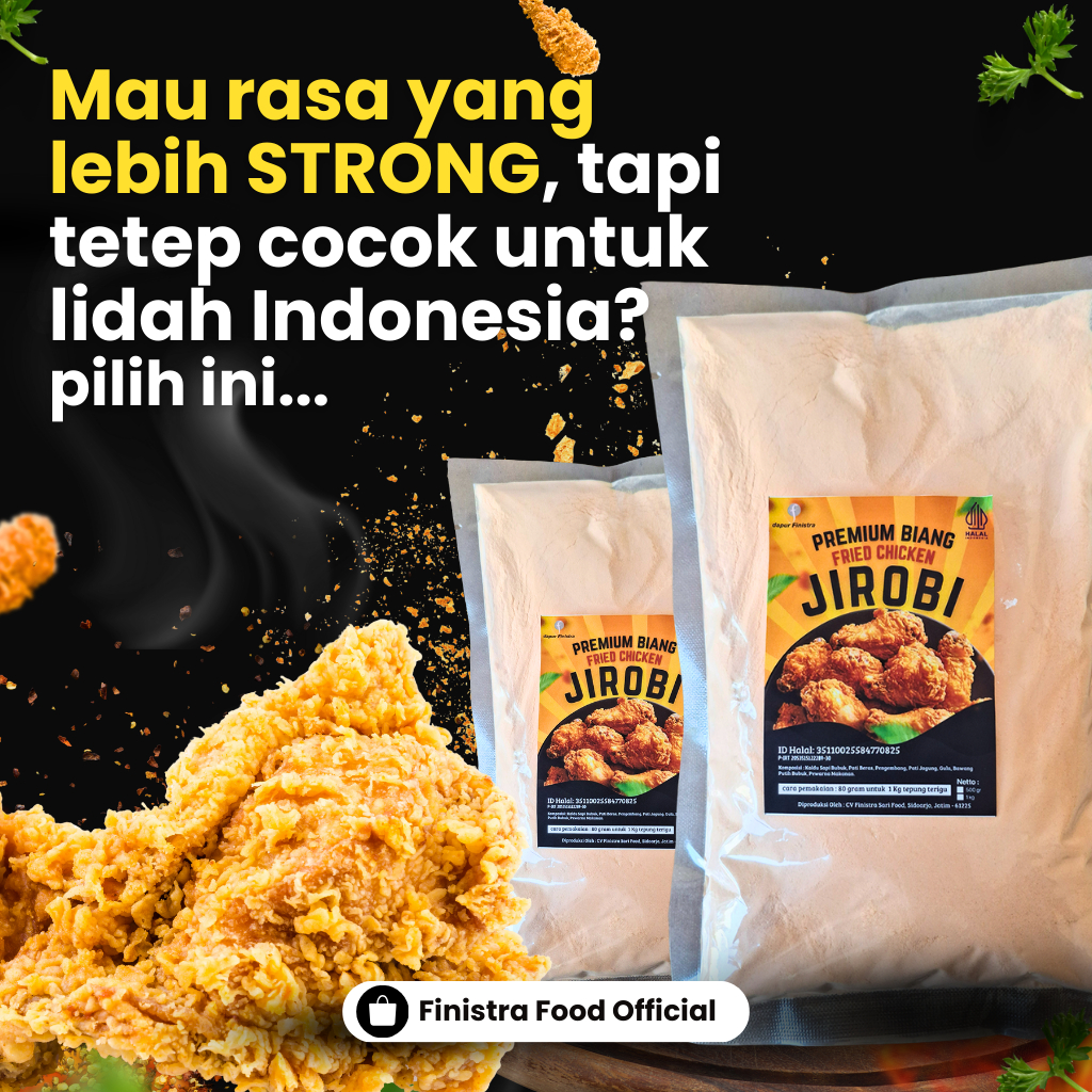 

Tepung Biang Fried Chicken Jirobi 1Kg Dapur Finistra