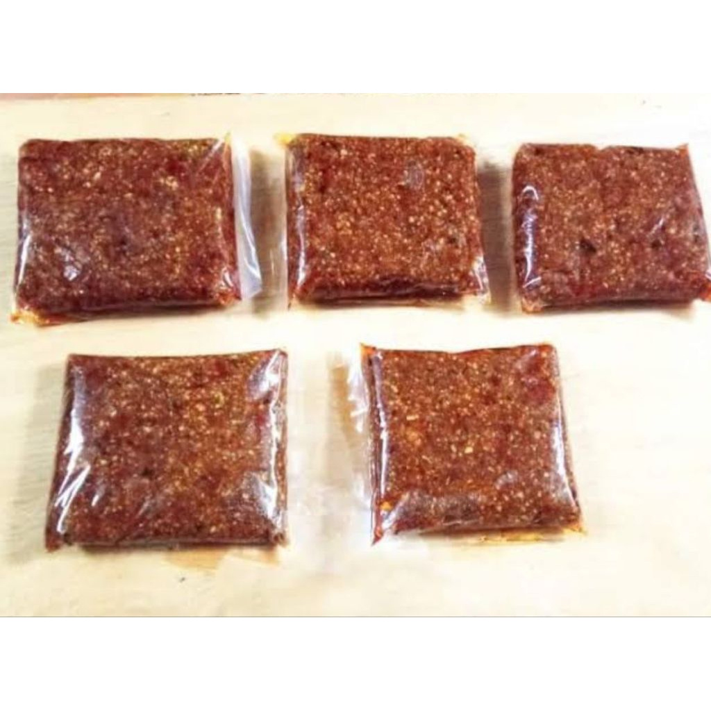 

sambal pecel khas blitar 250gr pedasnya sedang.