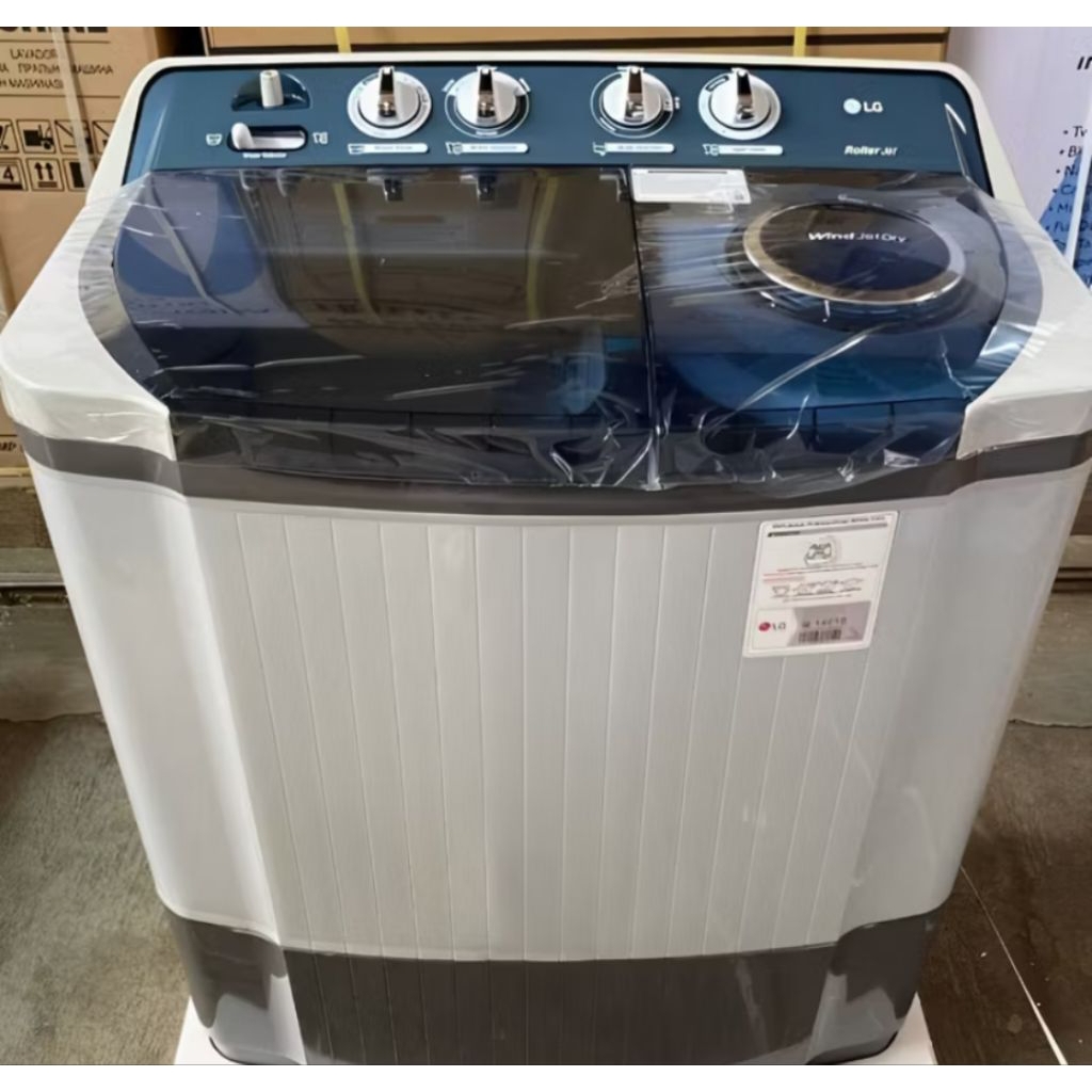 MESIN CUCI LG 9KG P9050R/RTB 9KG ROLLER JET TANGGUH LG NEW