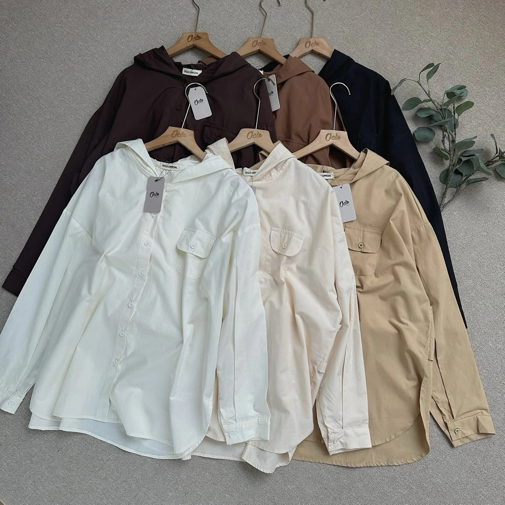 Estaralia Shirt Hoodie by Oclo.Official Jastip Termurah Store Bandung Basic Dailywear