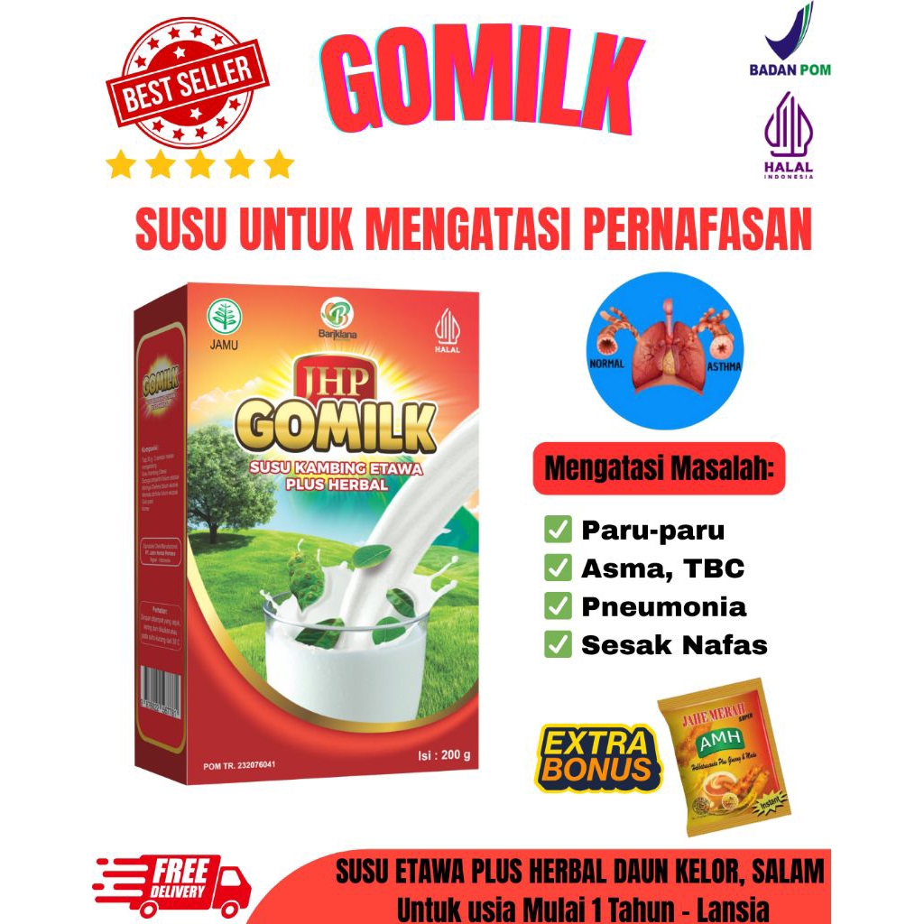 

[COD- FREE HADIAH] Susu Untuk Mengatasi Masalah Asma, paru-paru, Pneumonia