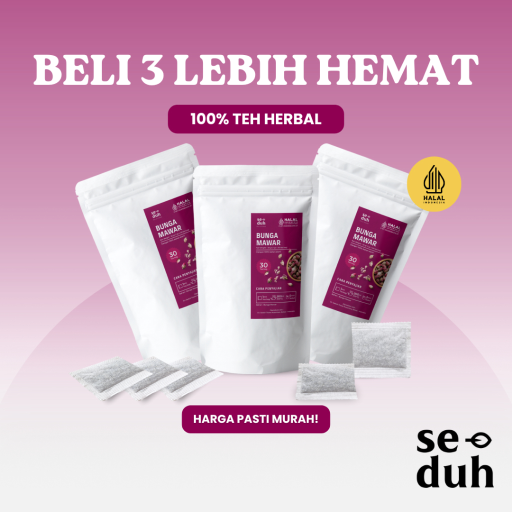 

SEDUH TEA & TISANE | Teh Herbal Bunga Mawar / Rose Bud 30 Tea Bag