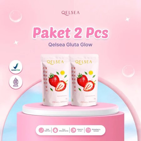 (DAPAT2)  QELSEA Collagen Super Glow Beauty Drink BPOM Ori