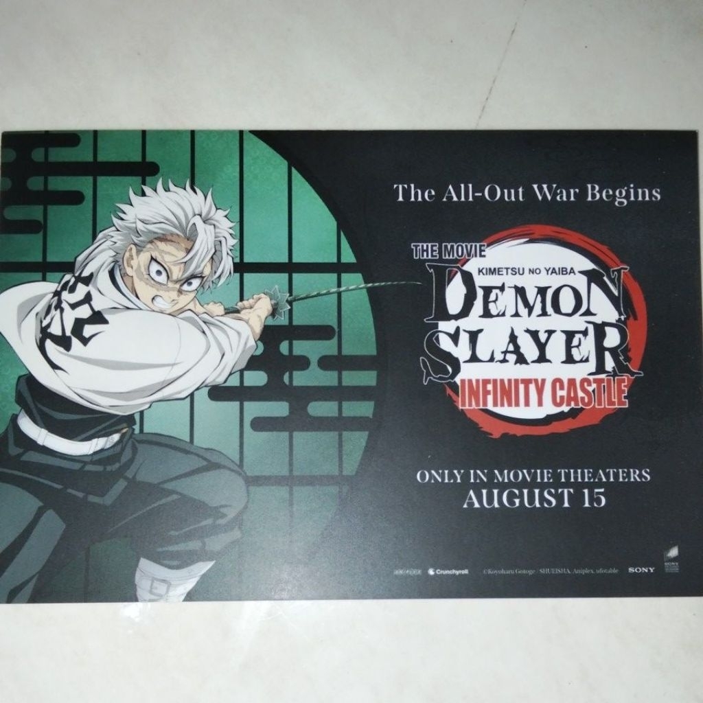 

Postcard Cinepolis Demon Slayer Sanemi