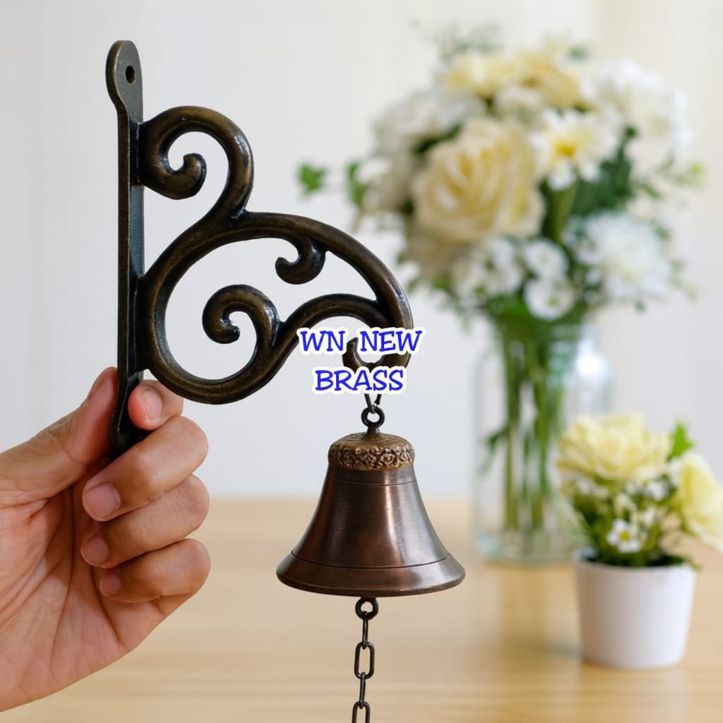 Bel Pintu Lonceng Klintingan Rumah Pagar Kuningan Antik Murah 8 cm
