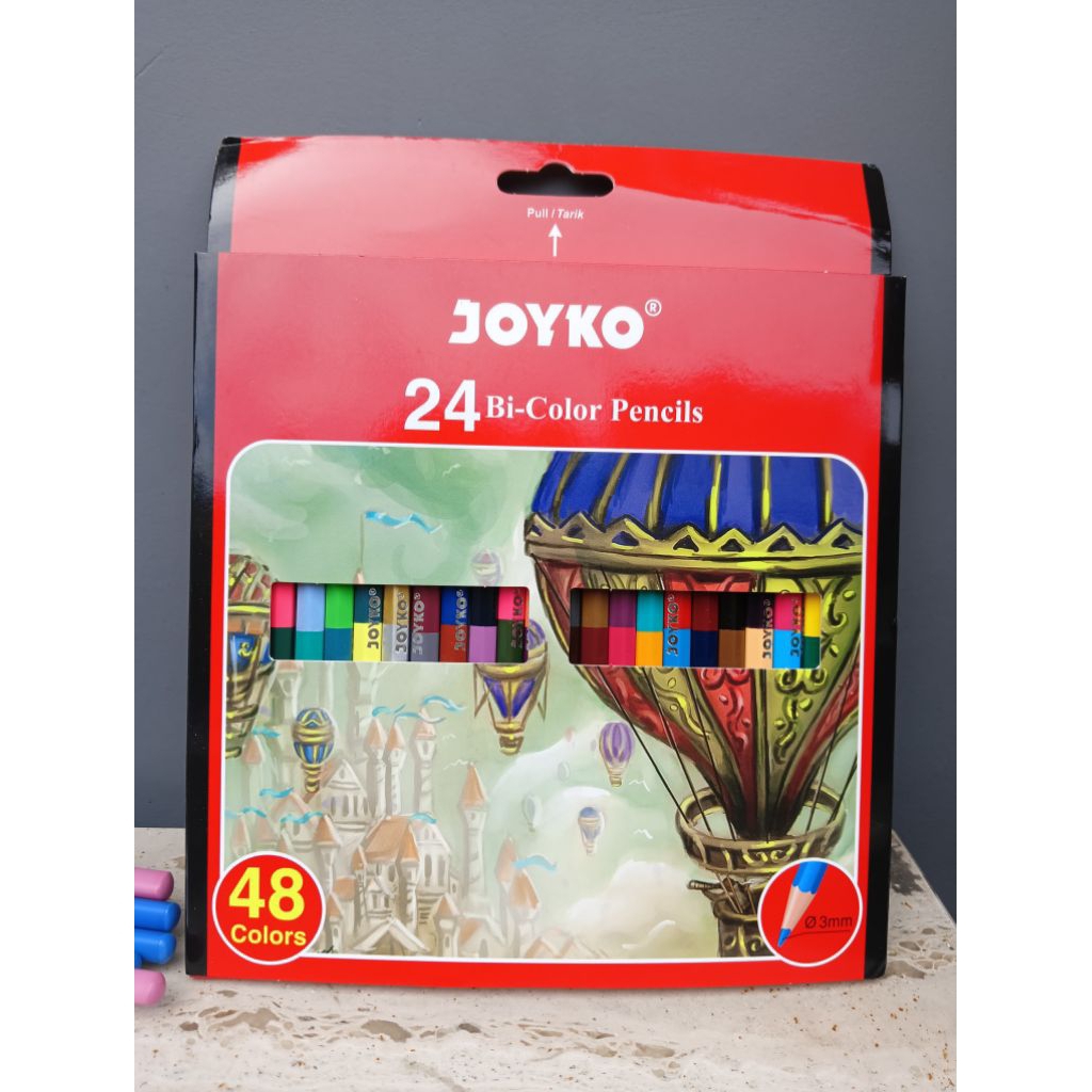

FREE CUSTOM 1 NAMA PENSIL WARNA JOYKO 28pc dengan 48warna