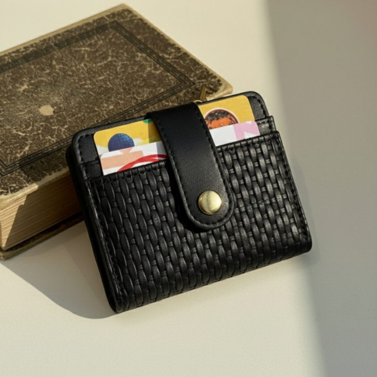 Dompet Wanita Lipat Elegan Anyam Premium || DOMPET MINI WANITA ELEGAN KEKINIAN