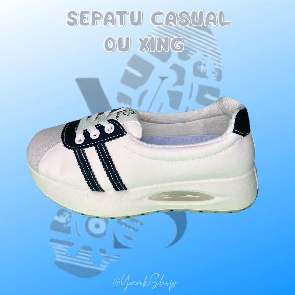 [READY] SEPATU CASUAL OU XING WANITA PUTIH