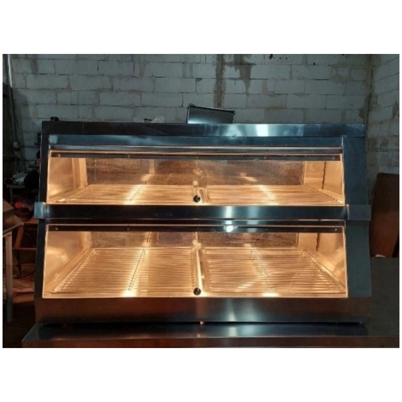 Food warmer stainless / Etalase penyimpan makanan / Food warmer display / Food warmer elektrik