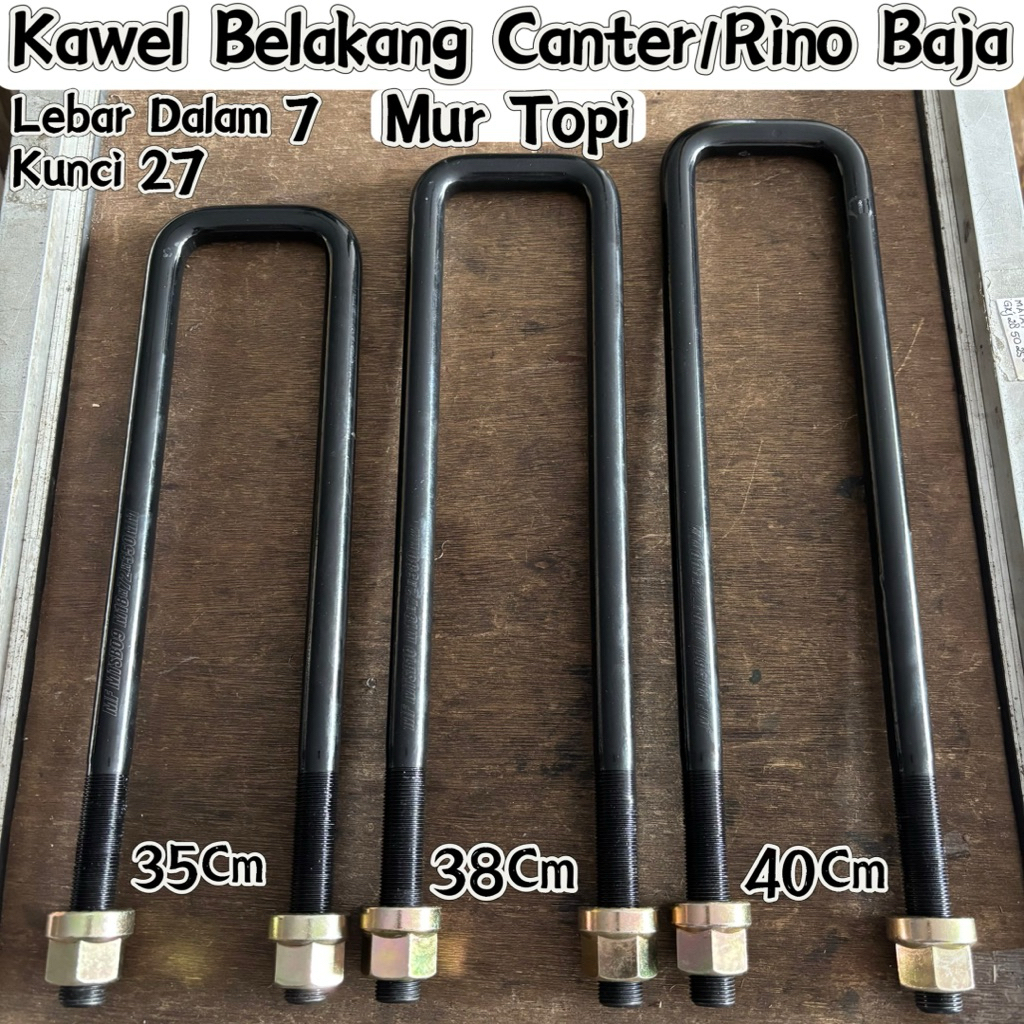 Kawel Belakang Mur Topi Canter Kunci 27 Lebar 7 Marufuku Indospring Kawel Belakang Canter Mur topi K