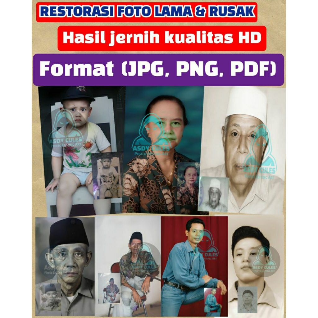 RESTORASI FOTO LAMA DAN RUSAK