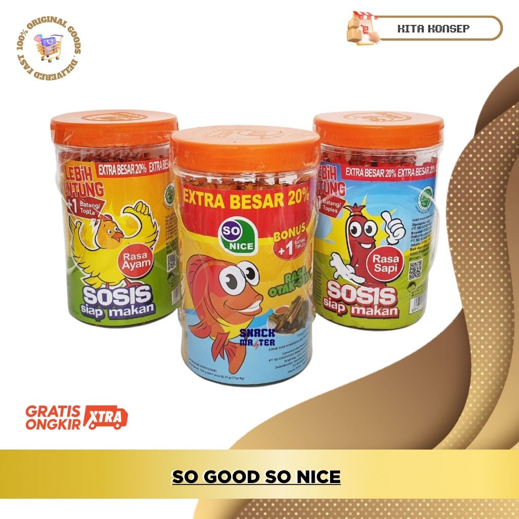 

SO GOOD SO NICE SOSIS AYAM SOSIS AYAM PEDAS OTAK OTAK TOPLES