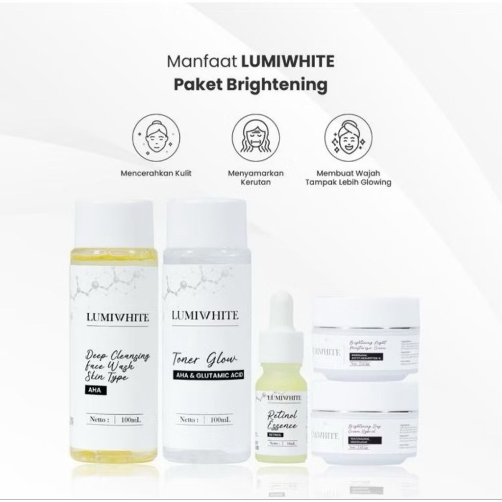 LUMIWHITE Skincare Anti acne / Lumiwhite Paket Brightening