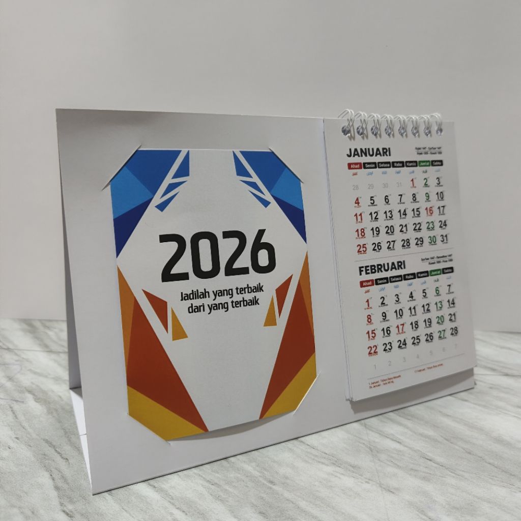 

KALENDER MEJA 2026 (gambar bisa dilepas)