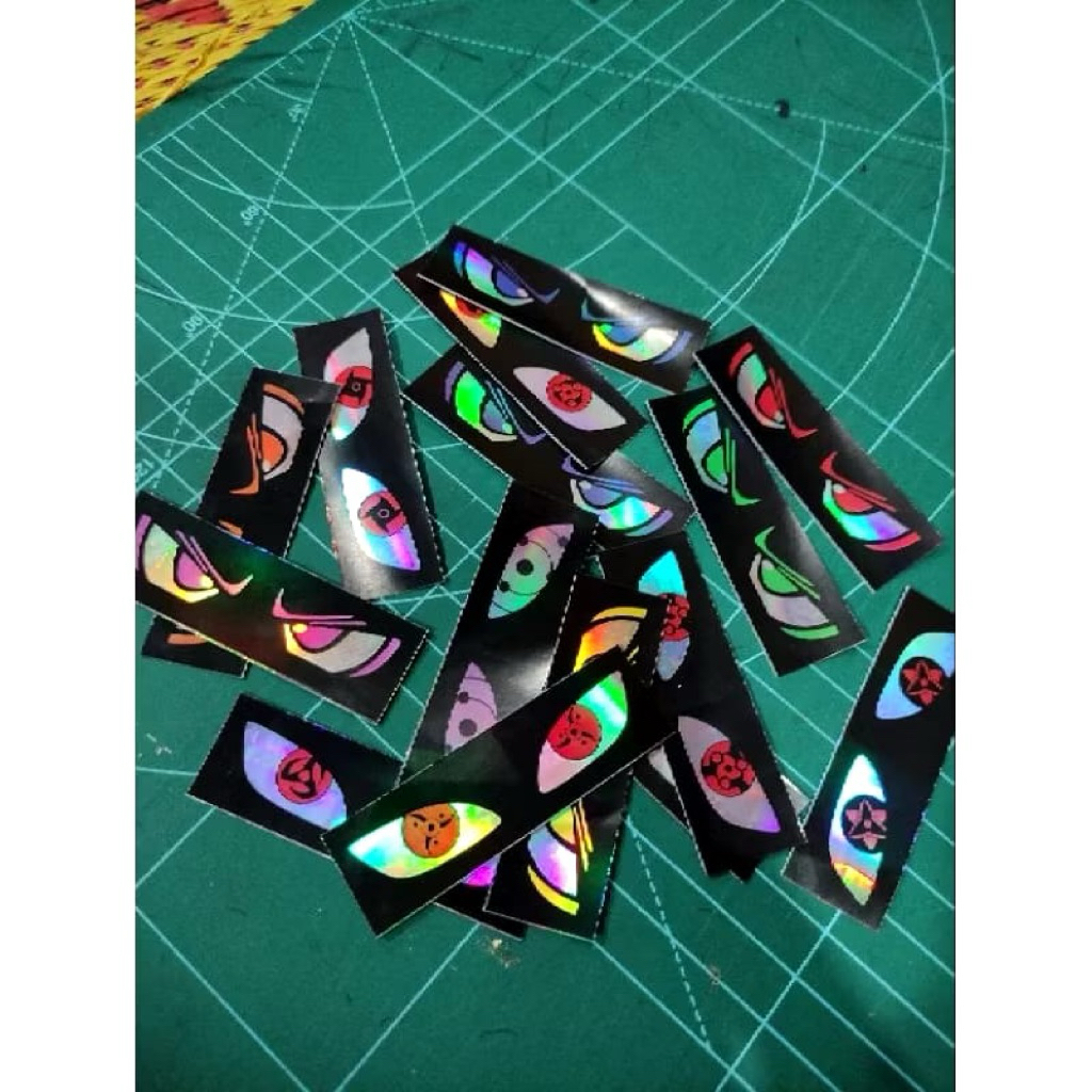 

stiker mata hologram (isi 15 pcs) ukuran 6.5cm x 2cm