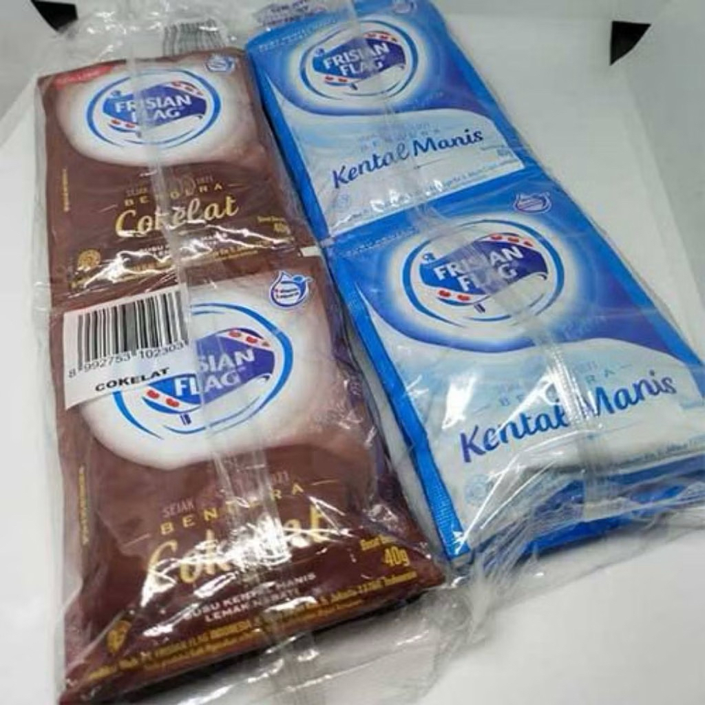 

SUSU KENTAL MANIS FRISIAN FLAG RENCENG 38g COKLAT & PUTIH