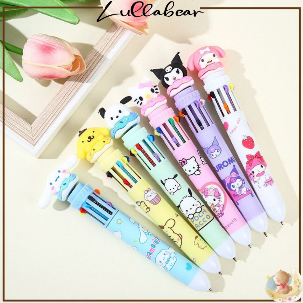 

LULLABEAR - BOLPOINT MEKANIK 10 WARNA MOTIF SWEET BABY / PULPEN ANAK MOTIF LUCU