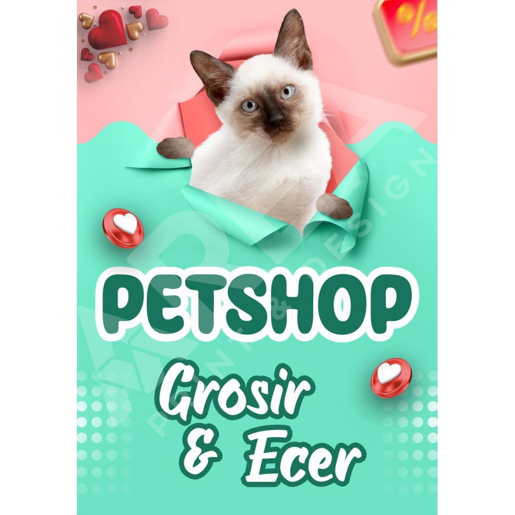 mmt banner spanduk petshop grosir dan ecer sehari jadi | flexi 280 gsm