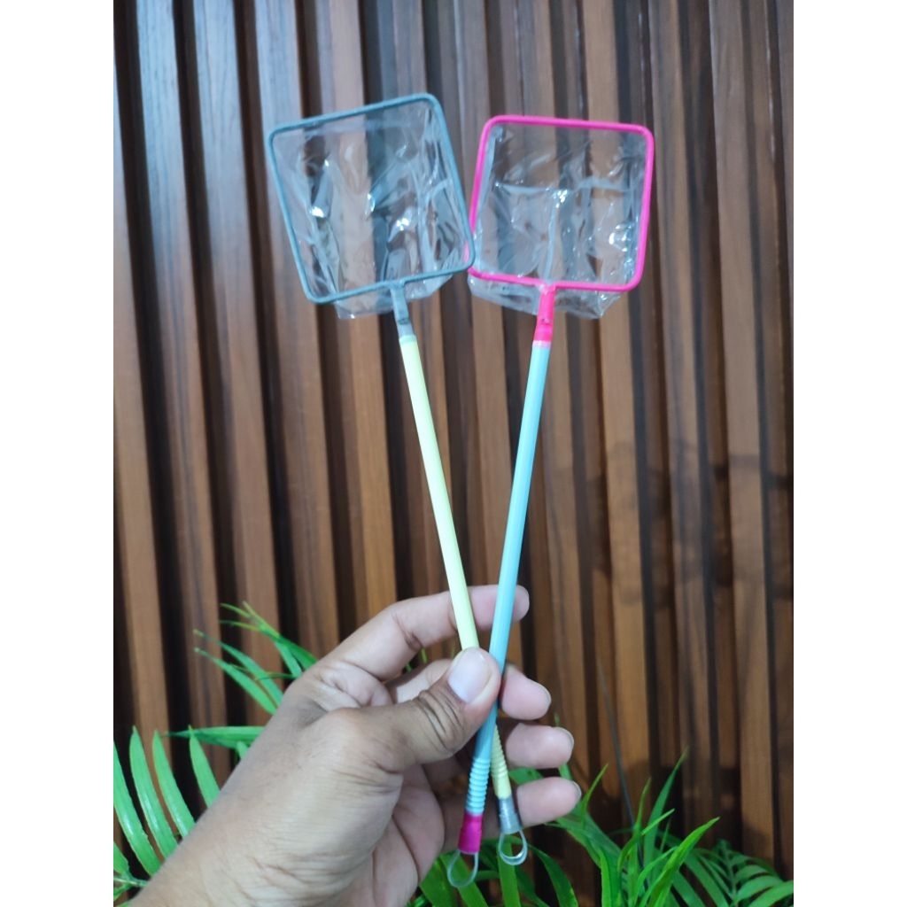 Serokan gayung bambu lapis 6cm seser saringan ikan cupang, guppy dll
