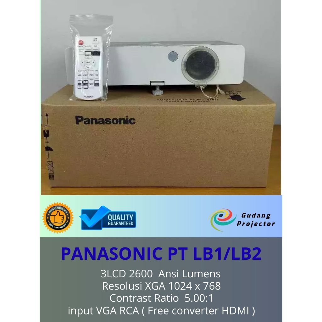 proyektor bekas proyektor second panasonic PT LB1/LB2