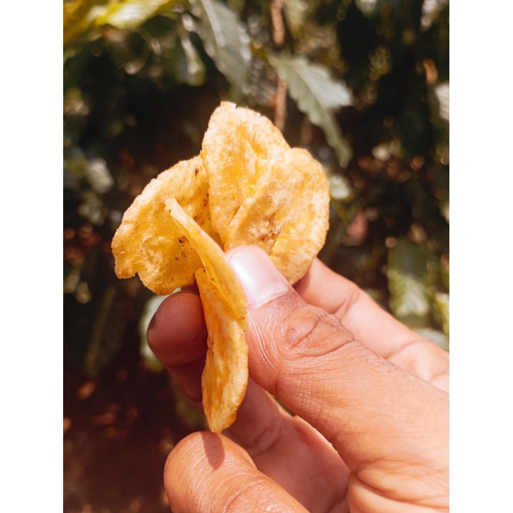 

Kripik Pisang gurih 1000g olahan rumahan