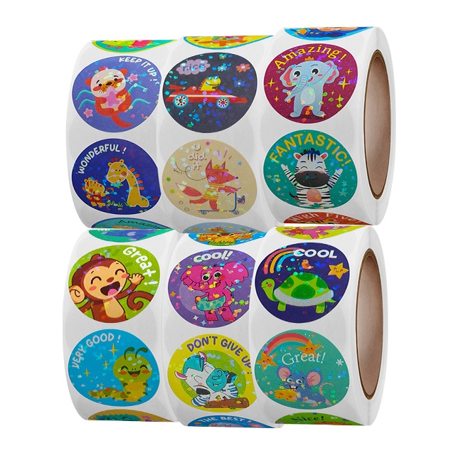 

Label Sticker Glitter Laser Reward Penghargaan Anak Motivasi Guru (1 Roll/ 500 pcs)