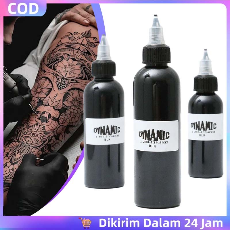 Tatto Ink Tinta Tato Permanen Dynamic Tinta Tattoo Ink Black Tbk Original Pigmen Tato Line Art Foggi