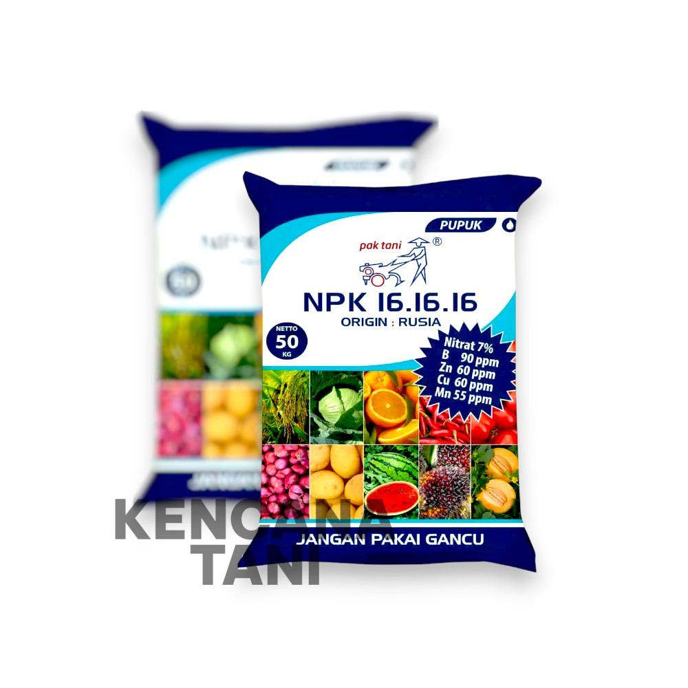 Pupuk NPK 16.16.16 PAK TANI BIRU REPACK  1 KG
