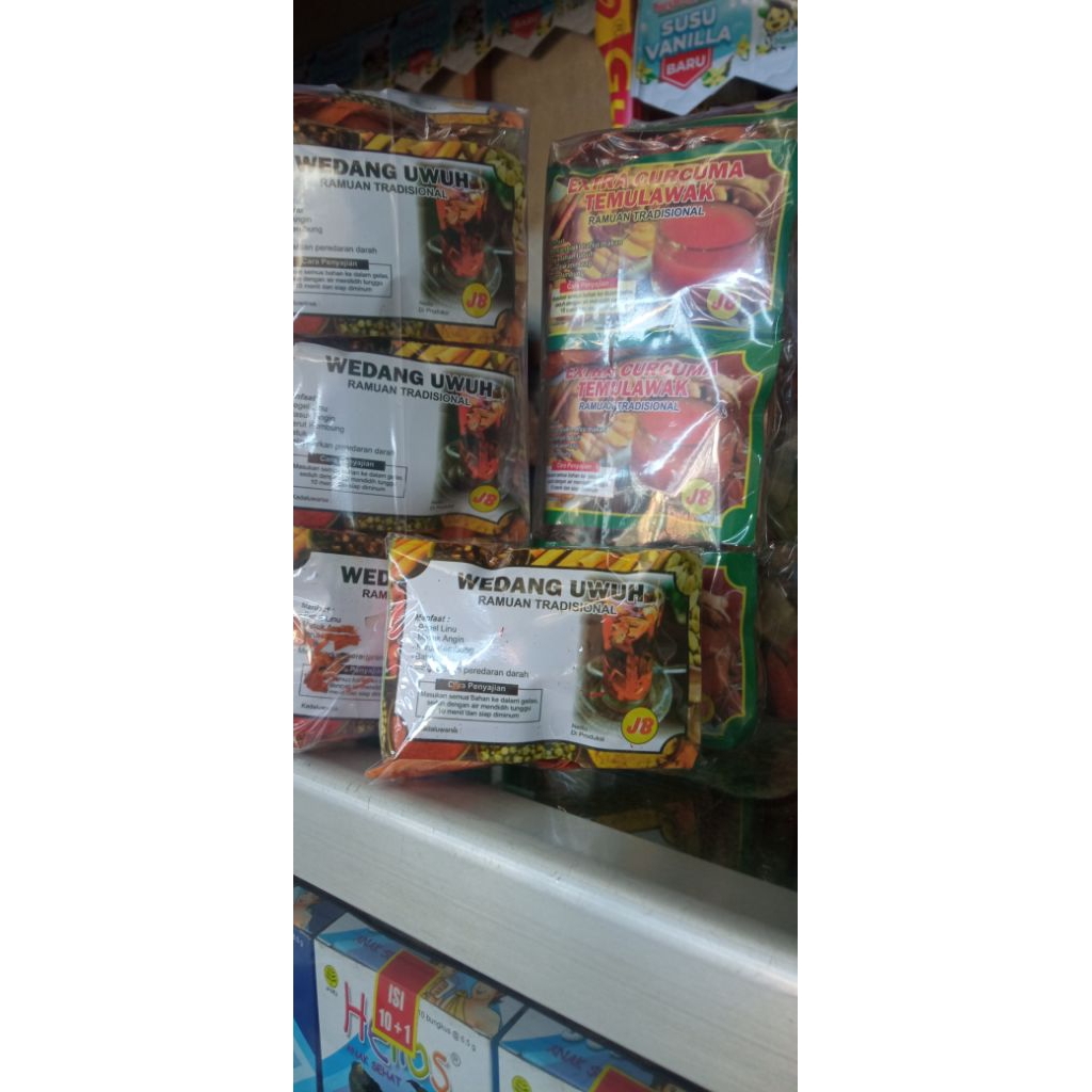 

Wedang Uwuh isian Lengkap 13 varian rempah ( 1 Slop isi 10 pack)