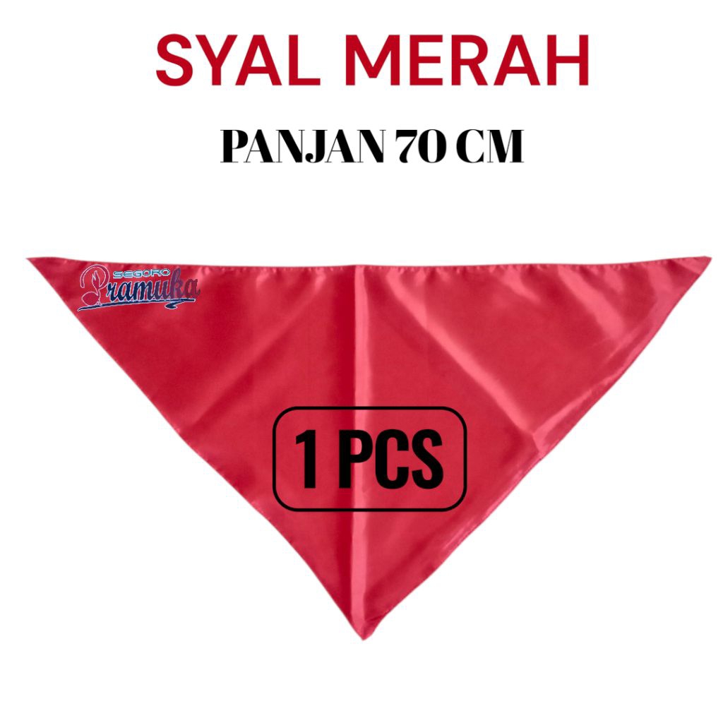 Scrap/Syal/Paskibra/Penutup Leher Paskibra FULL Merah