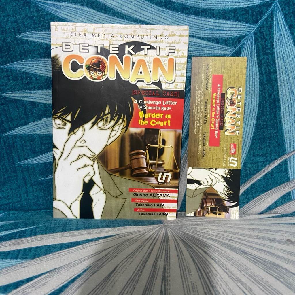 Light Novel Detektif Conan Murder In The Court Special Case A Challenge Letter To Shinichi Kudo
