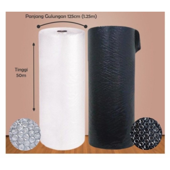 

NEW BUBBLE WRAP 1 ROLL 50 METER / BUBBLE WRAP PENGAMAN PACKINGAN / PLASTIK GELEMBUNG - MURAH