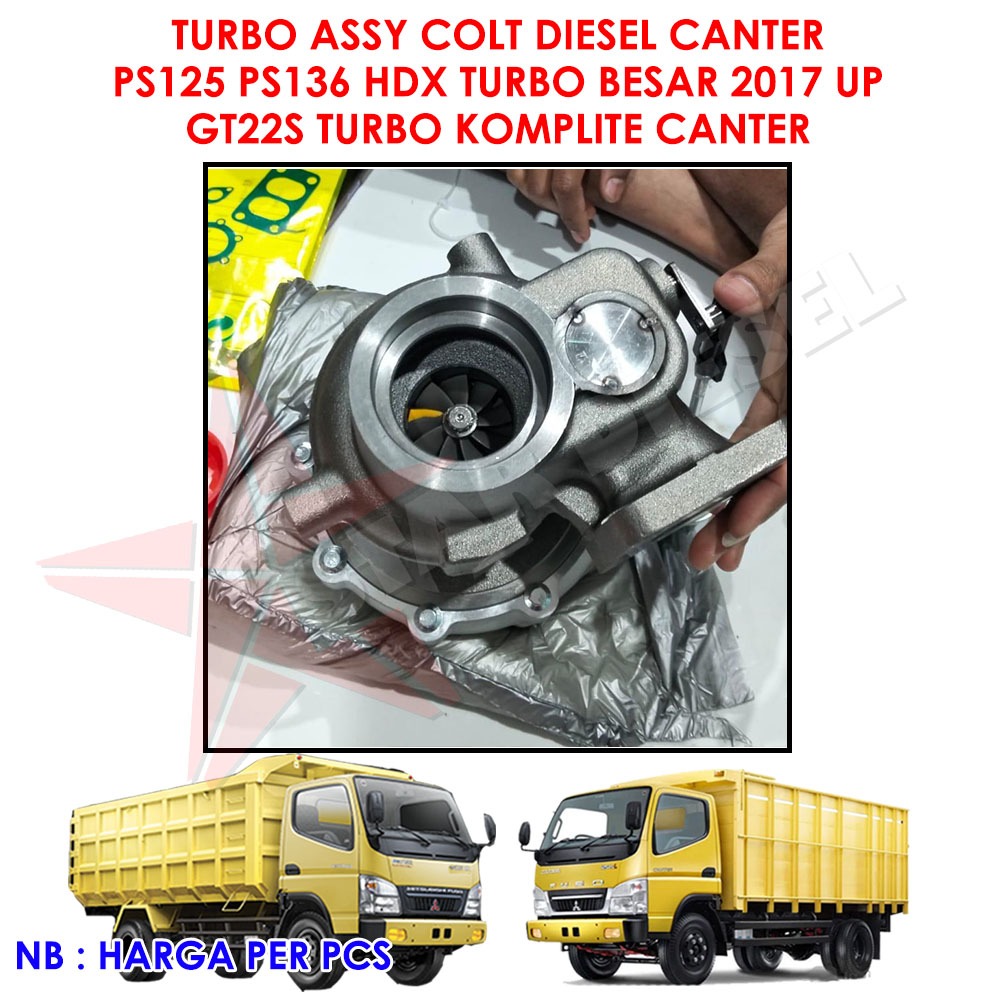 TURBO BESAR 2017 UP GT22S TURBO KOMPLITE CANTER TURBO ASSY COLT DIESEL CANTER PS125 PS136 HDX