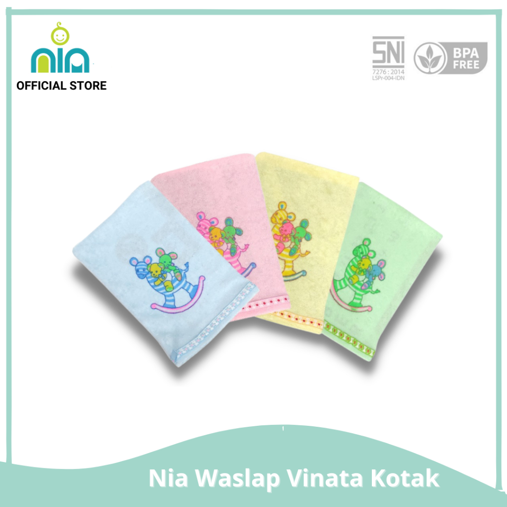 Waslap Mandi Bayi Newborn Lembut Tebal Katun SNI