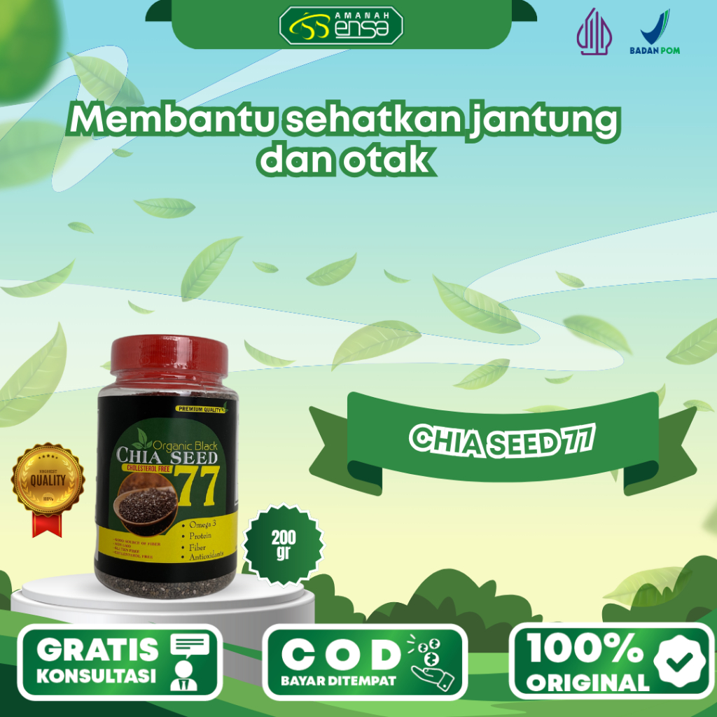 

ORGANIC BLACK CHIA SEED 77 (200GR)