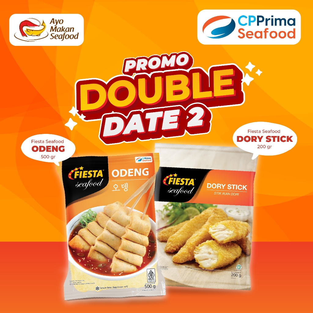 

Promo Paket Double Date 2: Fiesta Seafood Odeng 500g & FS Dory Stick 200g / Promo Double Date