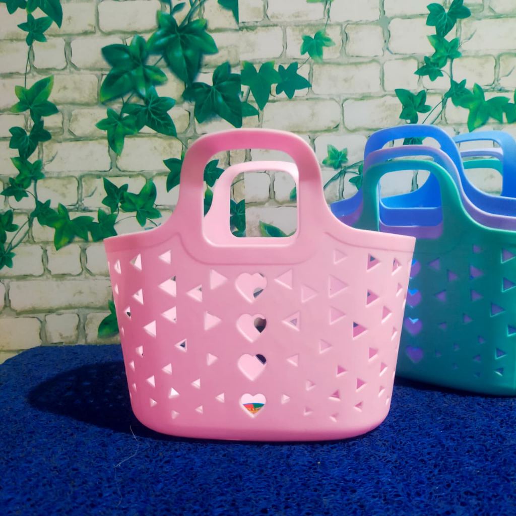 

KERANJANG BELANJA ESTETIK ELVINA (22X10X13CM) /KERANJANG TAS SOUVENIR / HAMPERS HAJATAN SPUNBOND / ULANG TAHUN