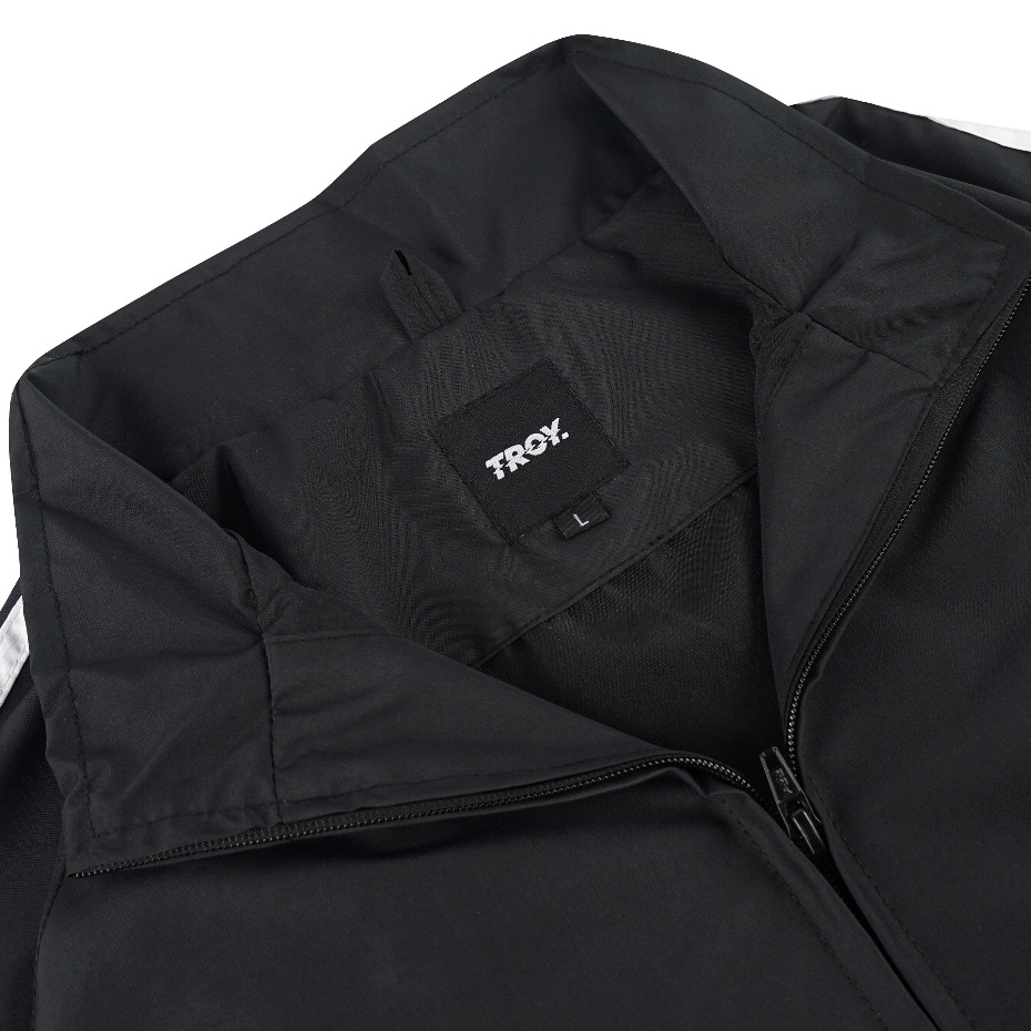 Troy Company Jacket Tracktop Black Trace Basic - Jaket Tracktop Hitam JTT 3304