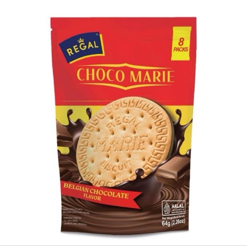 Regal Choco Marie Biskuit Pounch 64g